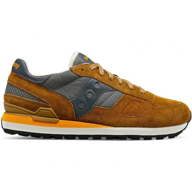 Brown / Grey Saucony Shadow Original Premium Men\'s Sneakers | PHILIPPINES-RTK