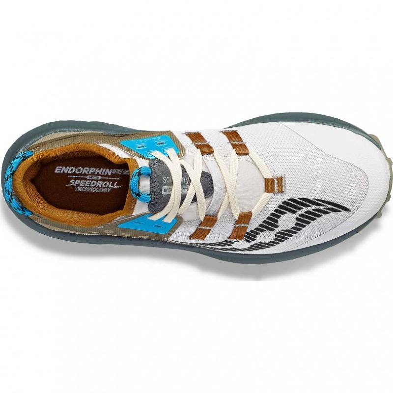 Brown / White Saucony Endorphin Rift Men's Running Shoes | PHILIPPINES-BPS