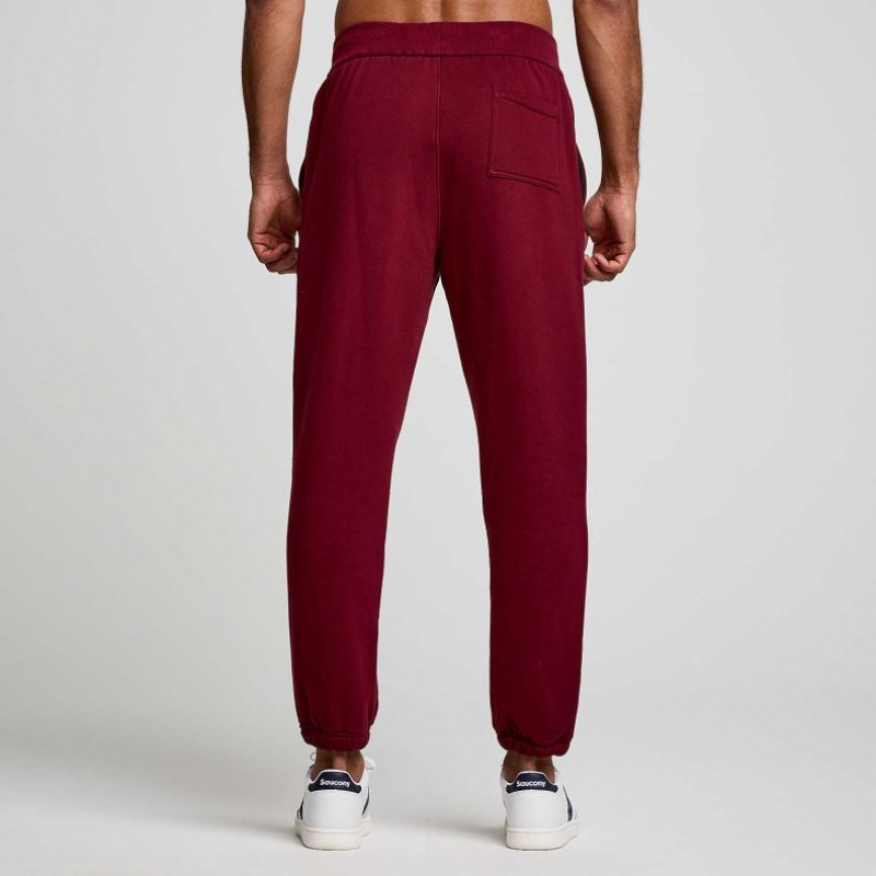 Burgundy Saucony Recovery Men's Jogger | PHILIPPINES-EHO