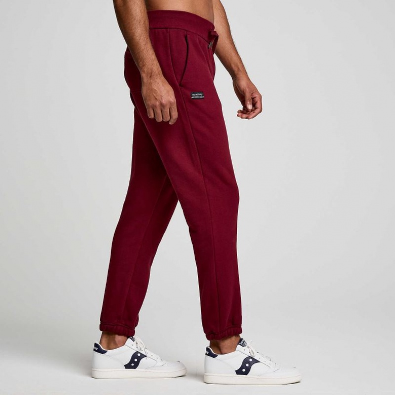 Burgundy Saucony Recovery Men's Jogger | PHILIPPINES-EHO