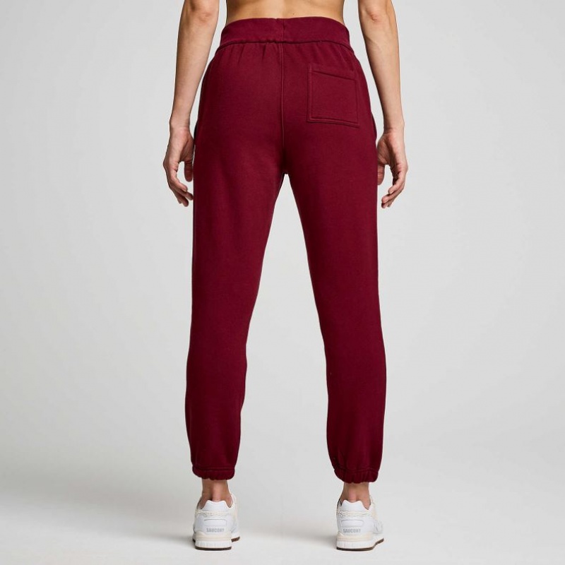 Burgundy Saucony Recovery Women's Jogger | PHILIPPINES-XLY