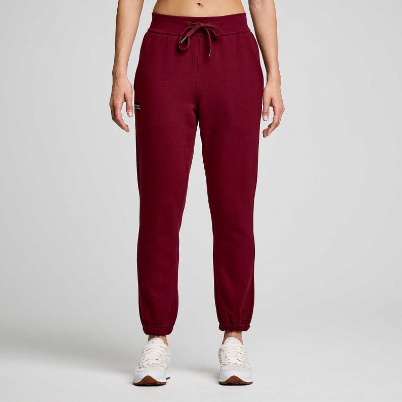 Burgundy Saucony Recovery Women\'s Jogger | PHILIPPINES-XLY