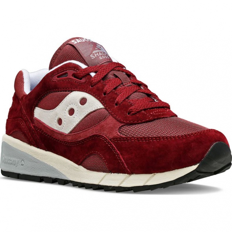 Burgundy Saucony Shadow 6000 Men's Sneakers | PHILIPPINES-AUY