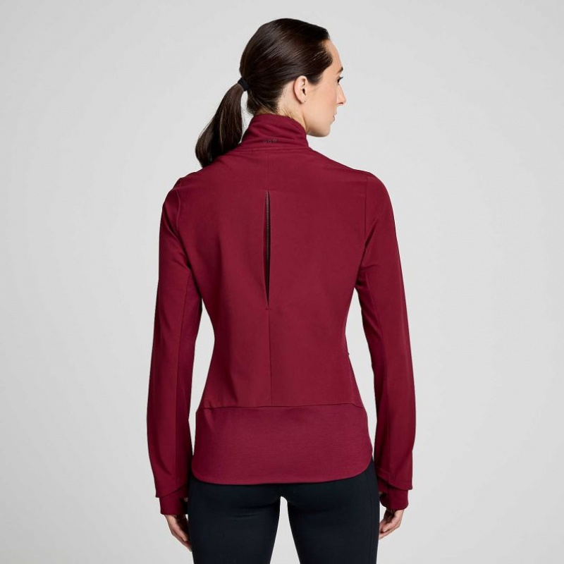 Burgundy Saucony Triumph Women's Jacket | PHILIPPINES-NZU