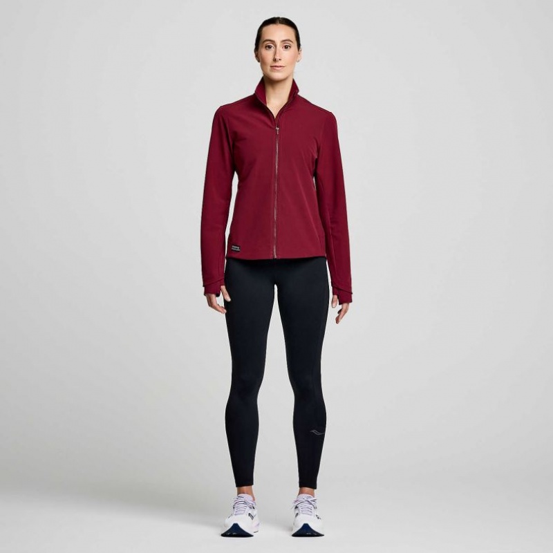 Burgundy Saucony Triumph Women's Jacket | PHILIPPINES-NZU