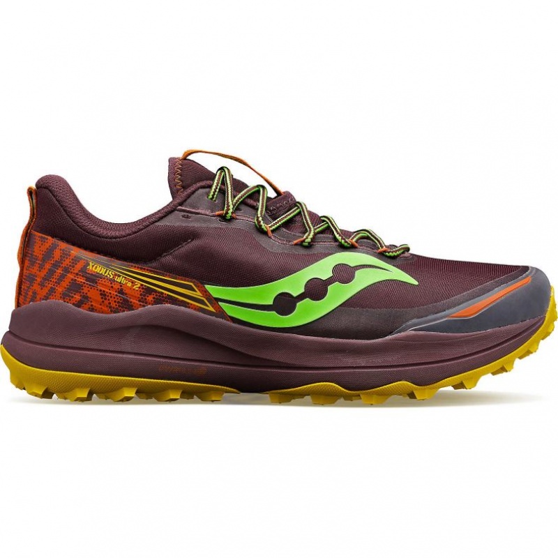 Burgundy Saucony Xodus Ultra 2 Men\'s Trail Running Shoes | PHILIPPINES-MVC