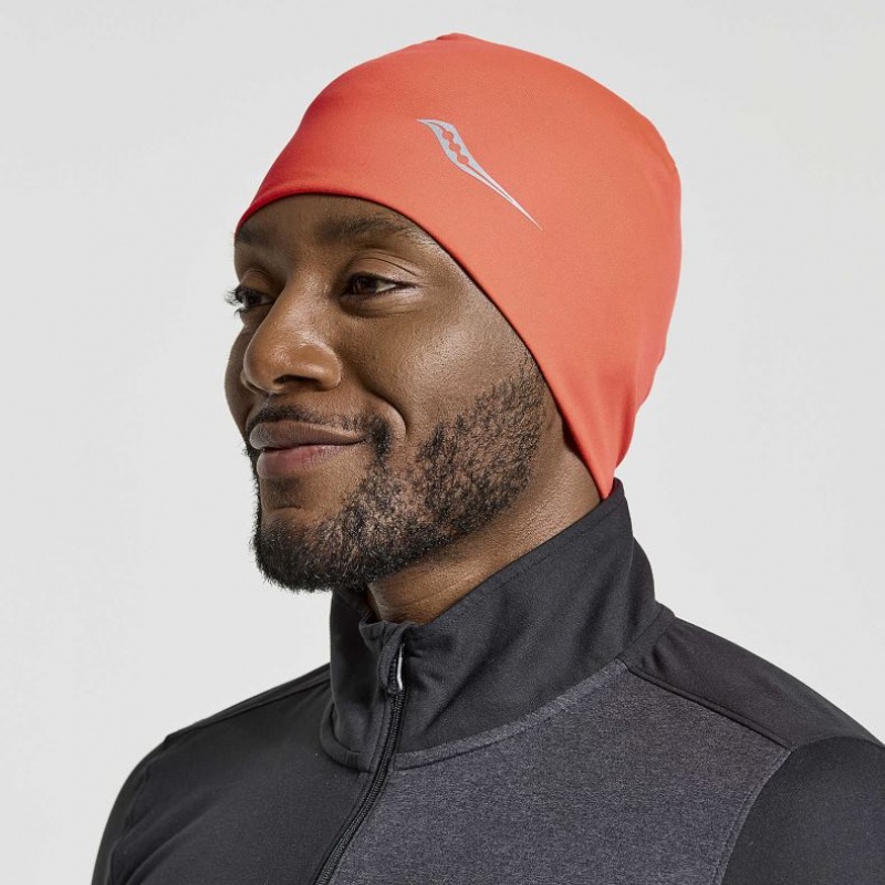 Coral Saucony Solstice Men\'s Beanie | PHILIPPINES-HRW