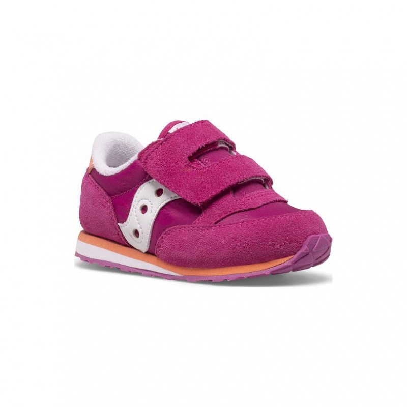 Fuchsia Saucony Baby Jazz Hook & Loop Little Kids' Sneakers | PHILIPPINES-CML