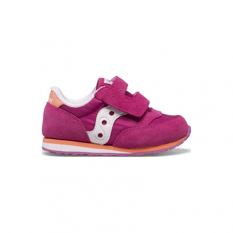 Fuchsia Saucony Baby Jazz Hook & Loop Little Kids\' Sneakers | PHILIPPINES-CML