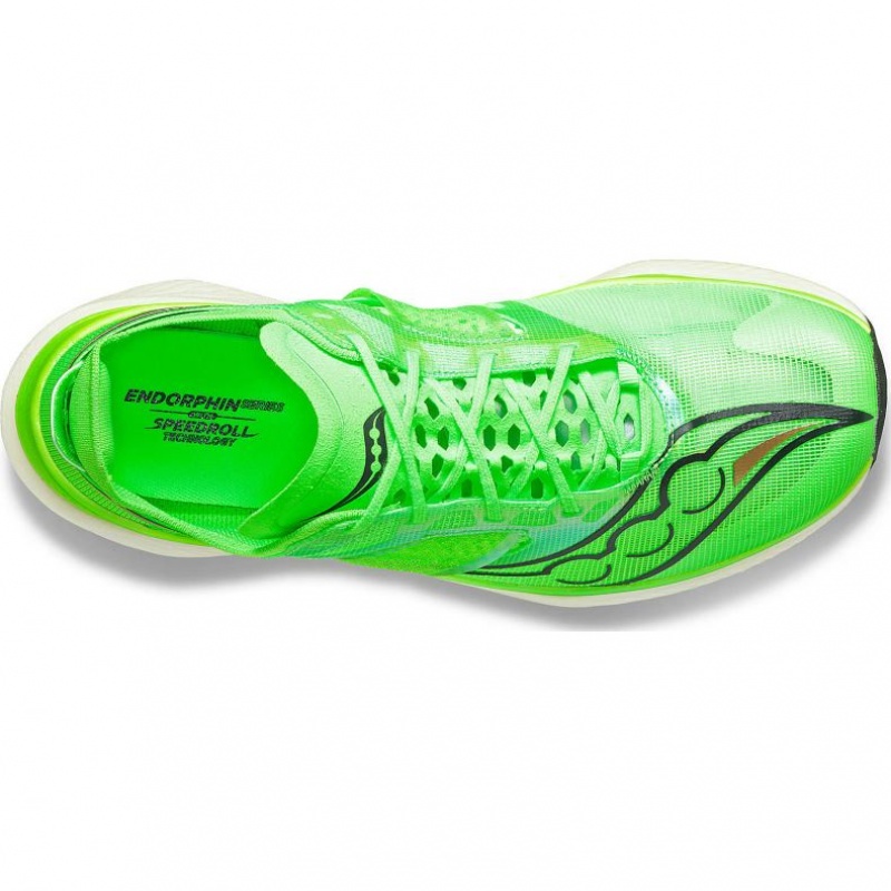 Green Saucony Endorphin Elite Men's Running Shoes | PHILIPPINES-KRY