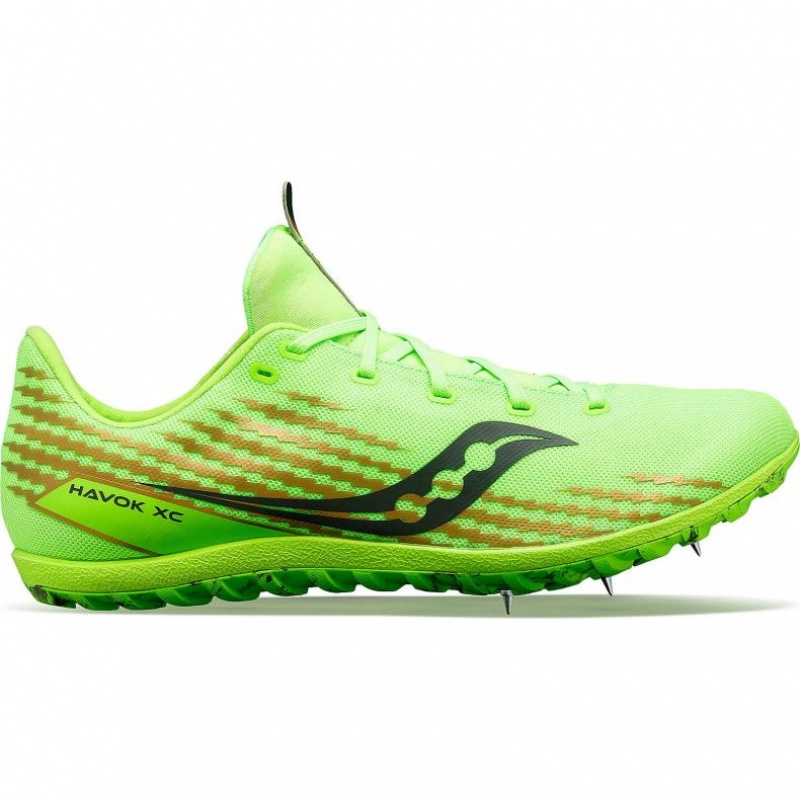 Green Saucony Havok XC 3 Flat Women\'s Running Shoes | PHILIPPINES-LRA