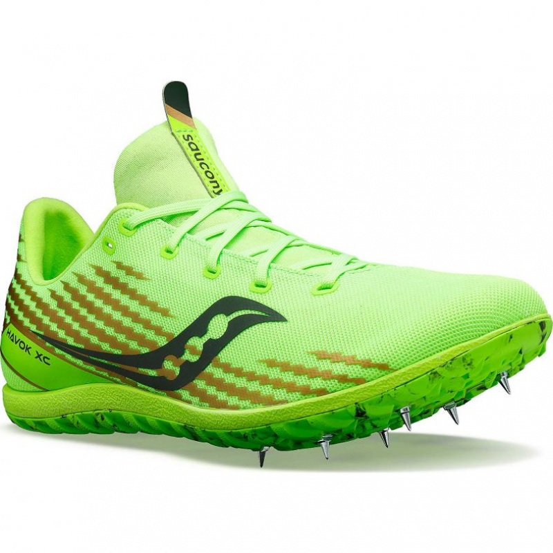 Green Saucony Havok XC 3 Men's Spikes | PHILIPPINES-GTH