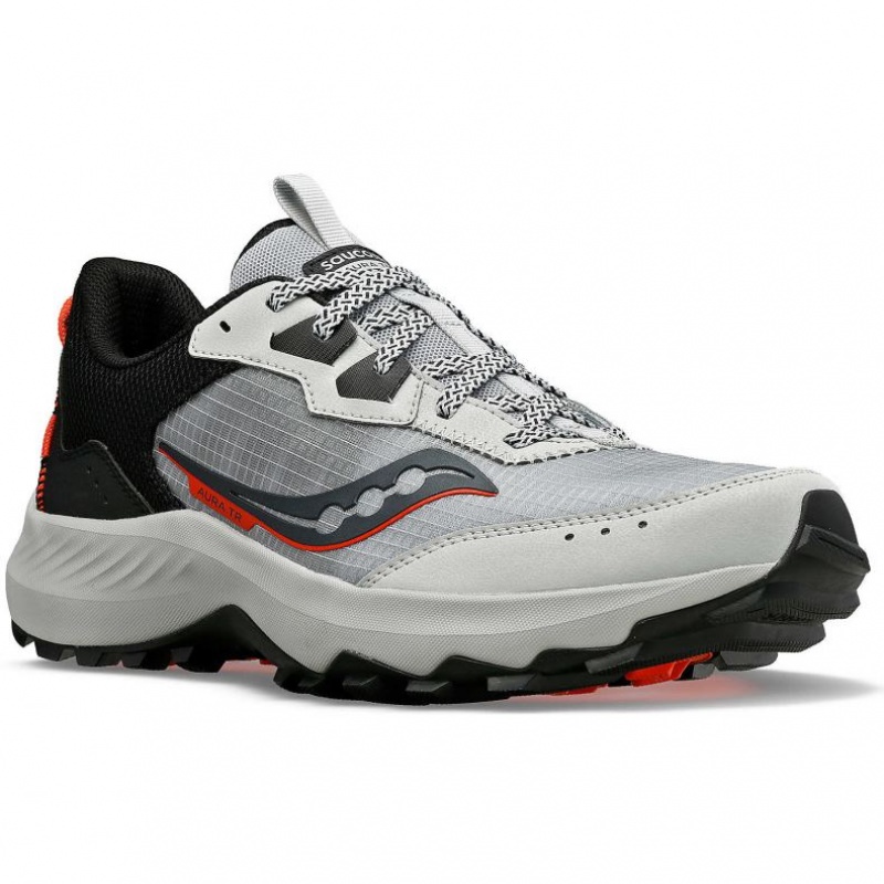 Grey Saucony Aura TR Men's Trail Running Shoes | PHILIPPINES-QTH