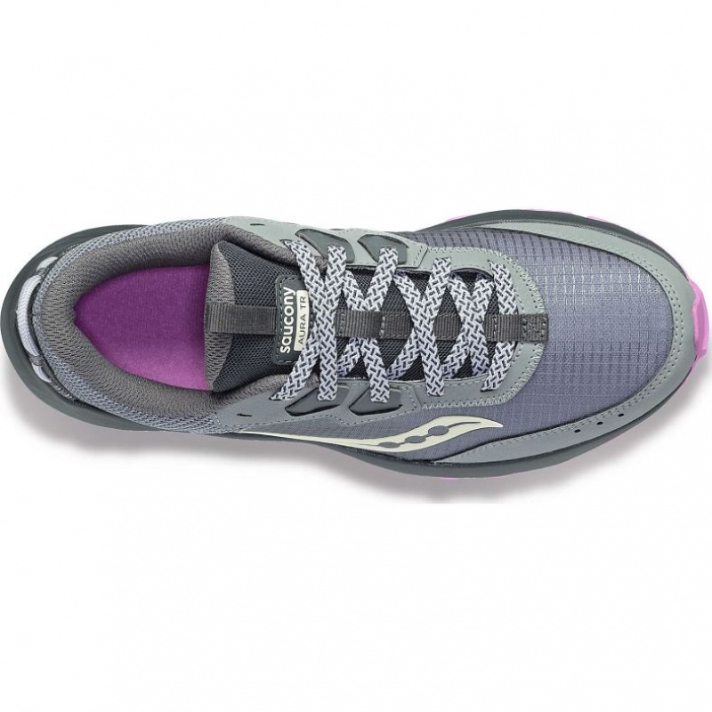 Grey Saucony Aura TR Women's Trail Running Shoes | PHILIPPINES-AMD