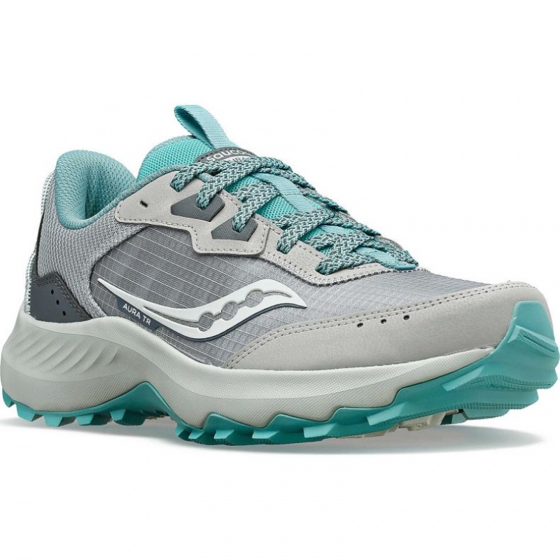 Grey Saucony Aura TR Women's Trail Running Shoes | PHILIPPINES-HIC