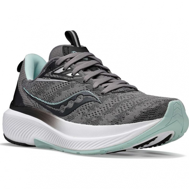 Grey Saucony Echelon 9 Women's Running Shoes | PHILIPPINES-HIX