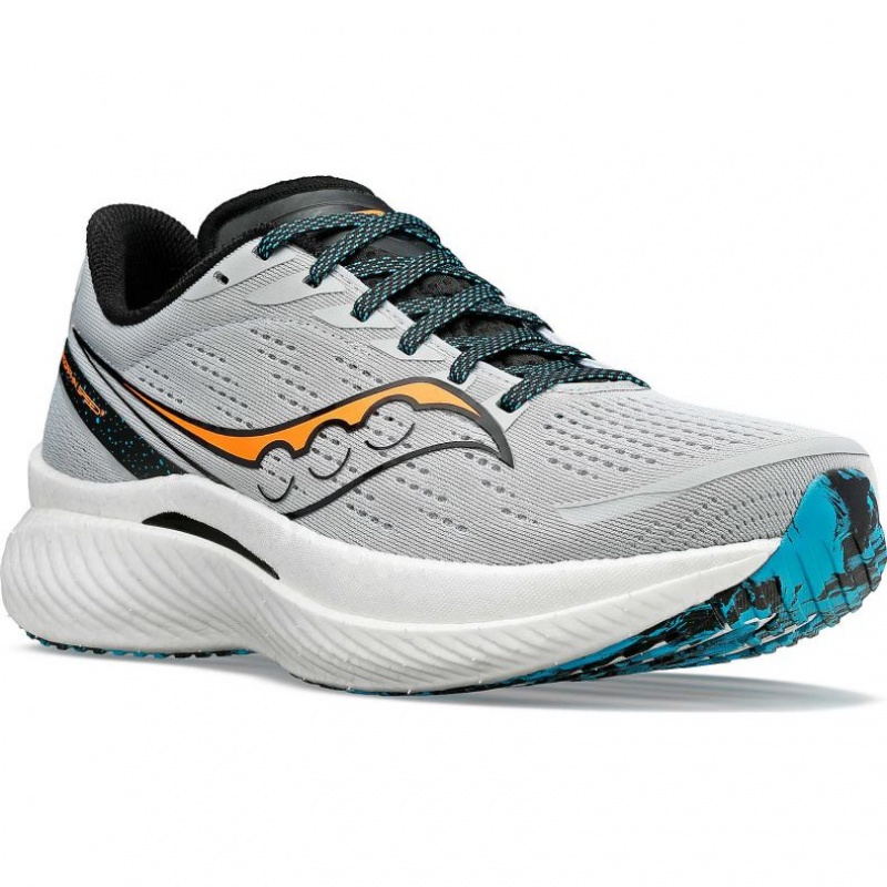 Grey Saucony Endorphin Speed 3 Men's Running Shoes | PHILIPPINES-FLS