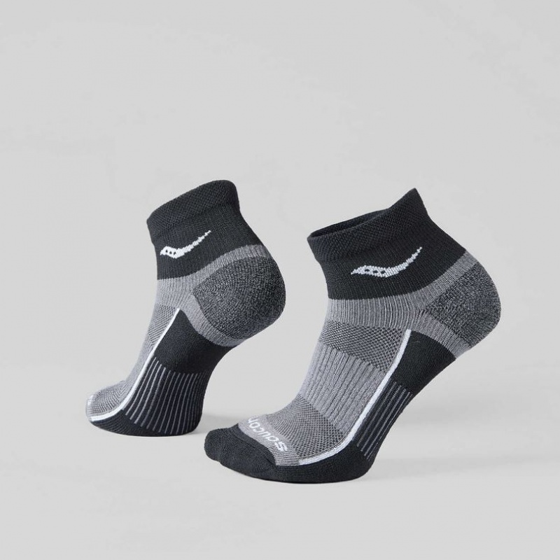 Grey Saucony Inferno Quarter 3-Pack Men\'s Socks | PHILIPPINES-BYJ