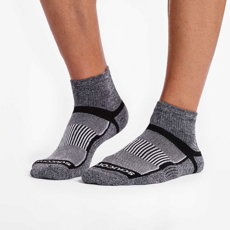 Grey Saucony Inferno Quarter 3-Pack Women's Socks | PHILIPPINES-BEO