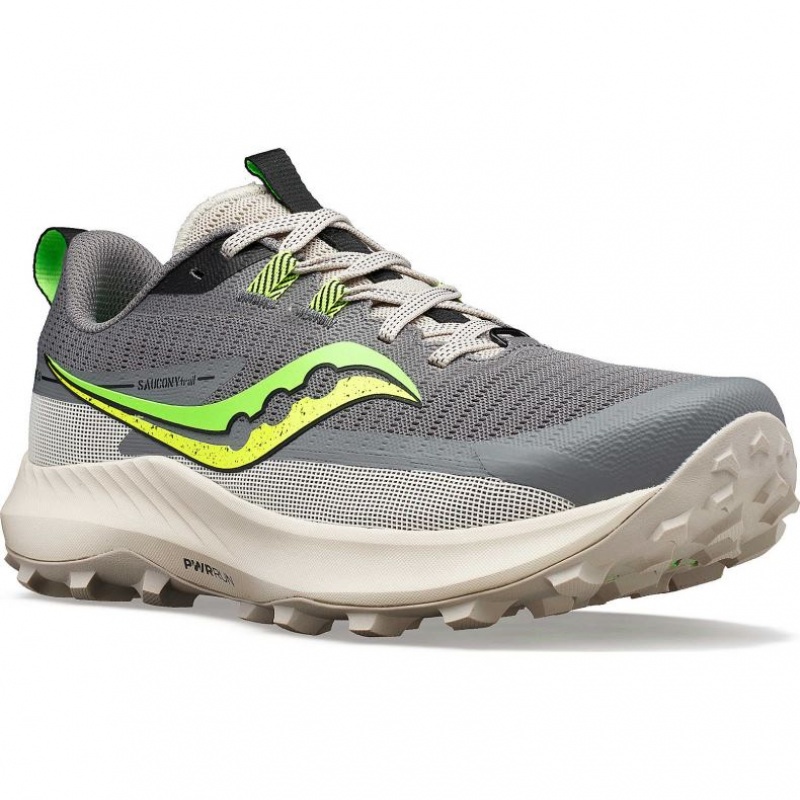 Grey Saucony Peregrine 13 Men's Trail Running Shoes | PHILIPPINES-HFI