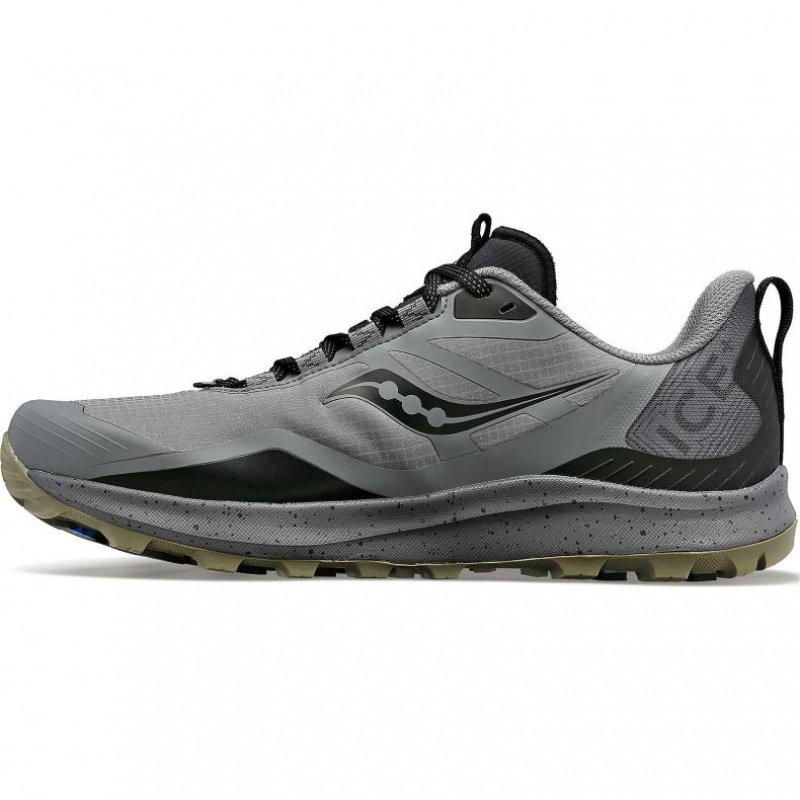 Grey Saucony Peregrine ICE+ 3 Men's Trail Running Shoes | PHILIPPINES-PGF