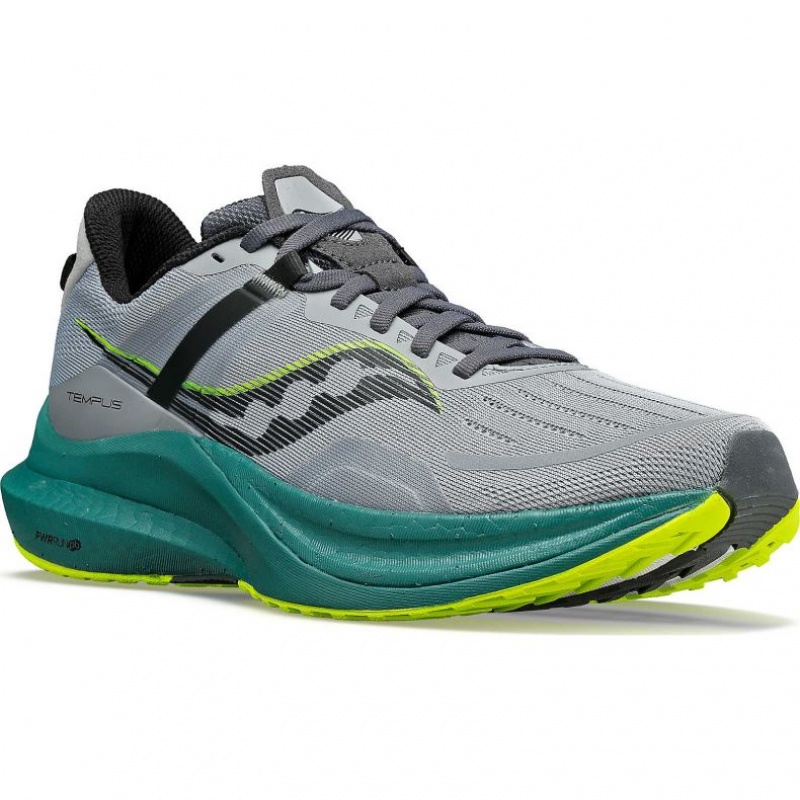 Grey Saucony Tempus Men's Running Shoes | PHILIPPINES-VOK