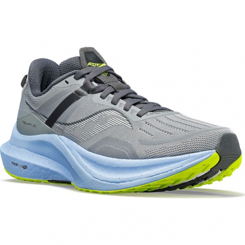 Grey Saucony Tempus Women's Wide Running Shoes | PHILIPPINES-JQU