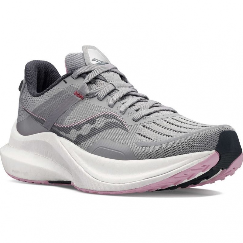 Grey Saucony Tempus Women's Wide Running Shoes | PHILIPPINES-PMT