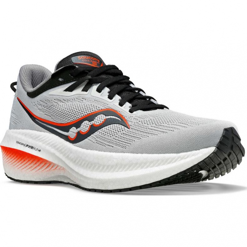 Grey Saucony Triumph 21 Men's Running Shoes | PHILIPPINES-GPM