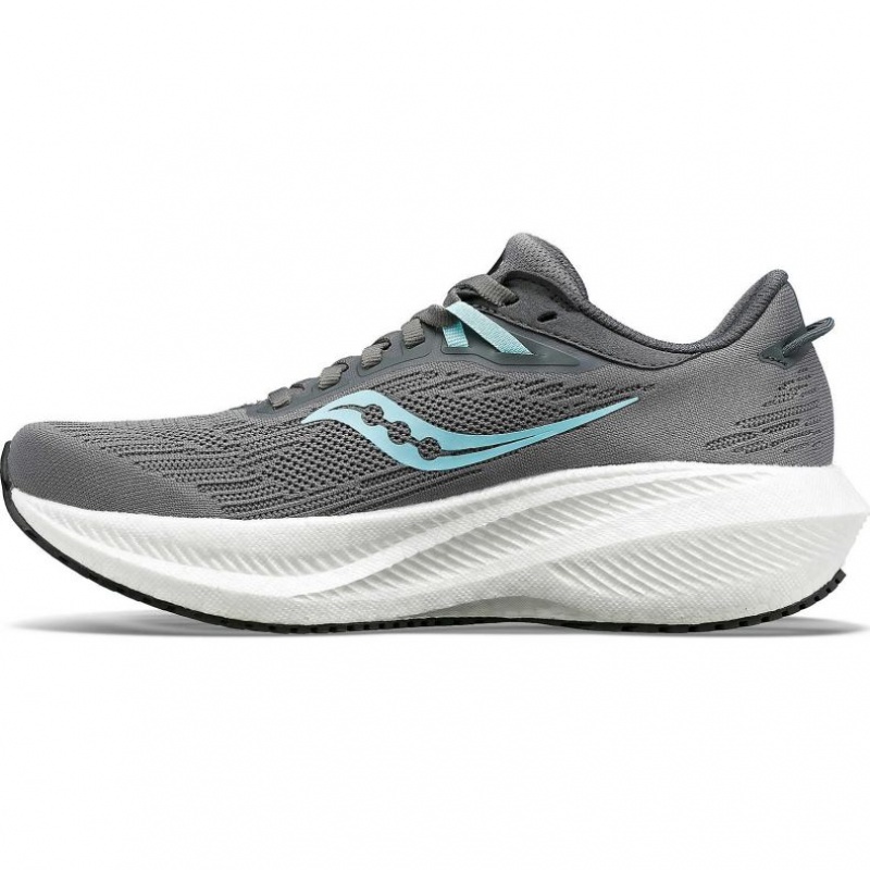 Grey Saucony Triumph 21 Women's Running Shoes | PHILIPPINES-SND