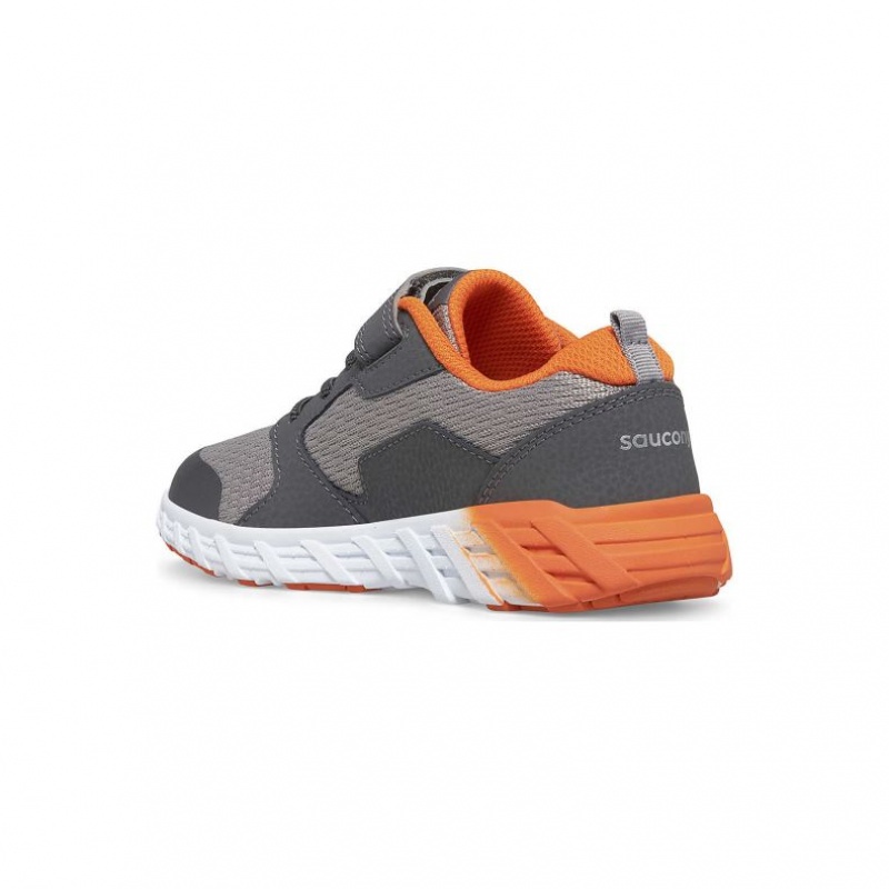 Grey Saucony Wind 2.0 A/C Big Kids' Sneakers | PHILIPPINES-WLS