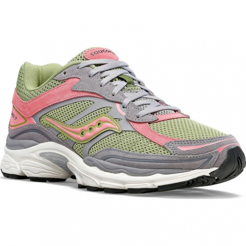 Grey / Green / Pink Saucony ProGrid Omni 9 Premium Men's Sneakers | PHILIPPINES-ITH