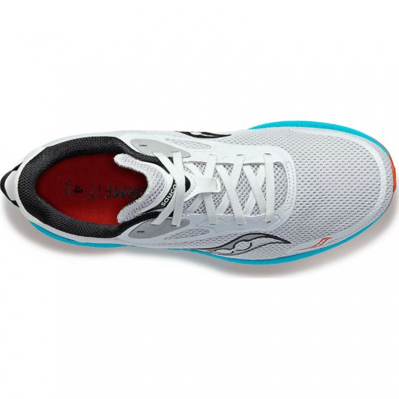 Grey / Turquoise Saucony Axon 3 Men's Running Shoes | PHILIPPINES-YZO