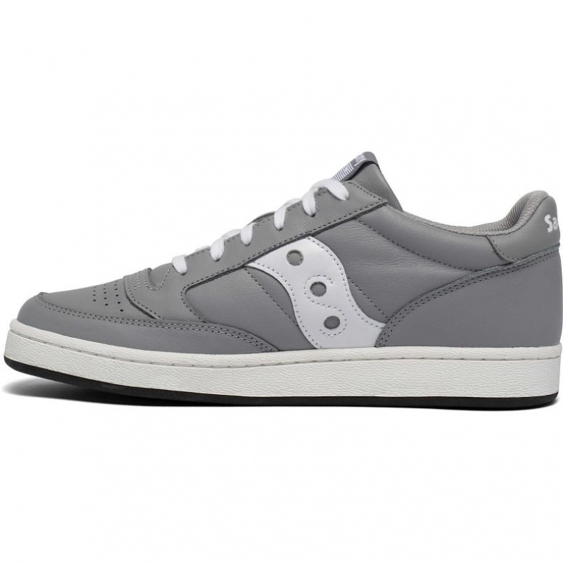 Grey / White Saucony Jazz Court Men's Sneakers | PHILIPPINES-JBU