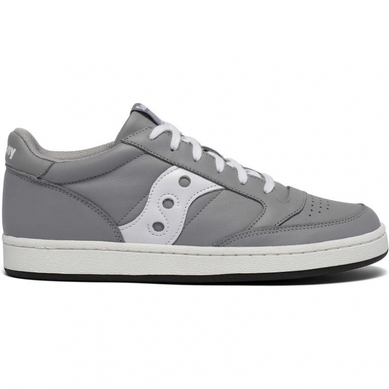 Grey / White Saucony Jazz Court Men\'s Sneakers | PHILIPPINES-JBU