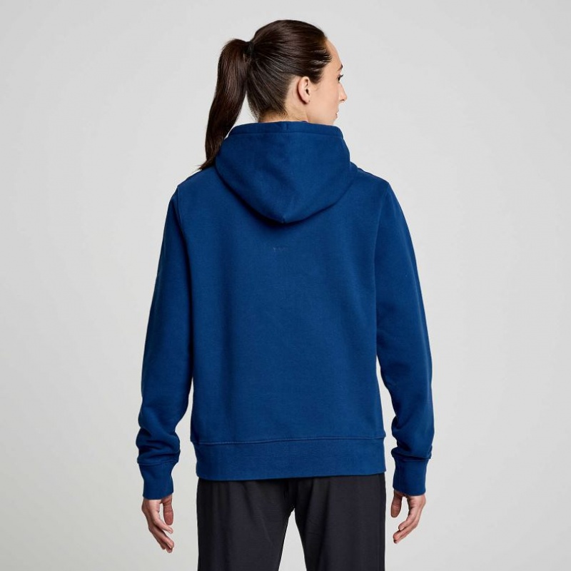 Indigo Saucony Recovery Women's Hoodie | PHILIPPINES-JPT