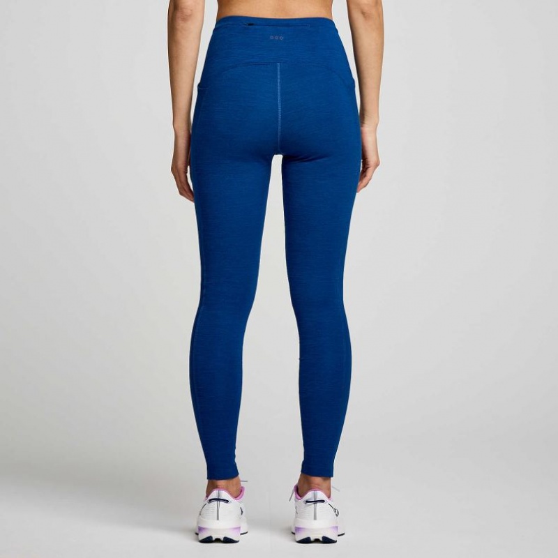 Indigo Saucony Solstice Women's Tight | PHILIPPINES-WQN