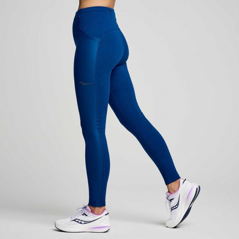 Indigo Saucony Solstice Women's Tight | PHILIPPINES-WQN