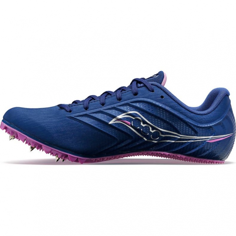 Indigo Saucony Spitfire 5 Women's Spikes | PHILIPPINES-KJU