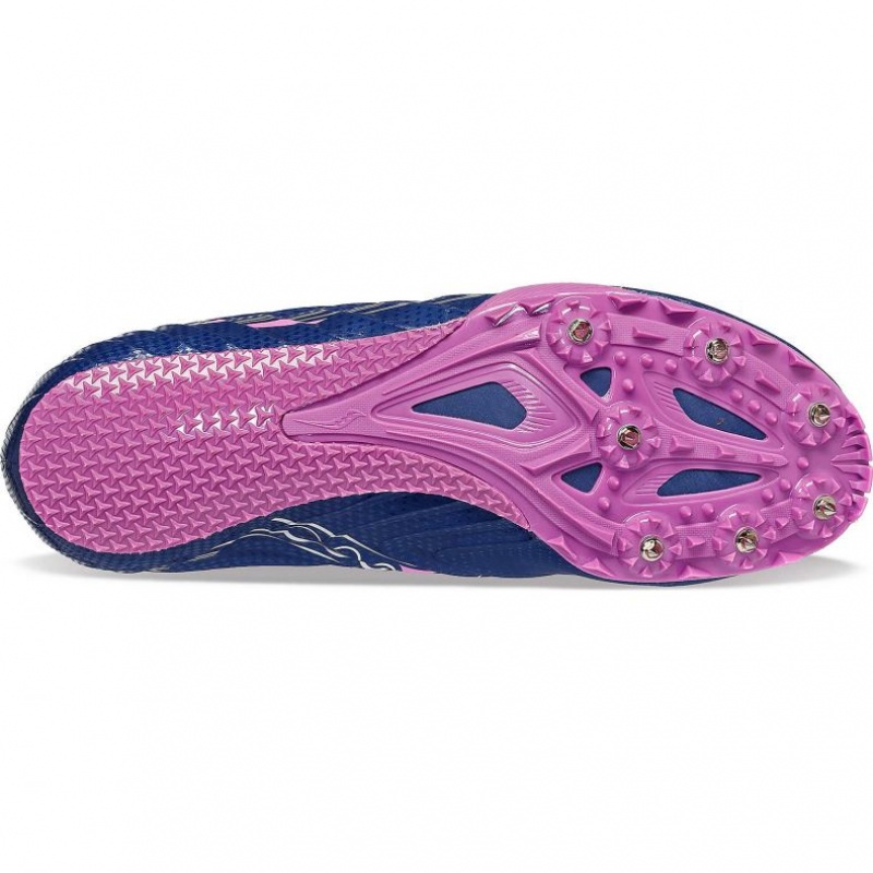 Indigo Saucony Spitfire 5 Women's Spikes | PHILIPPINES-KJU