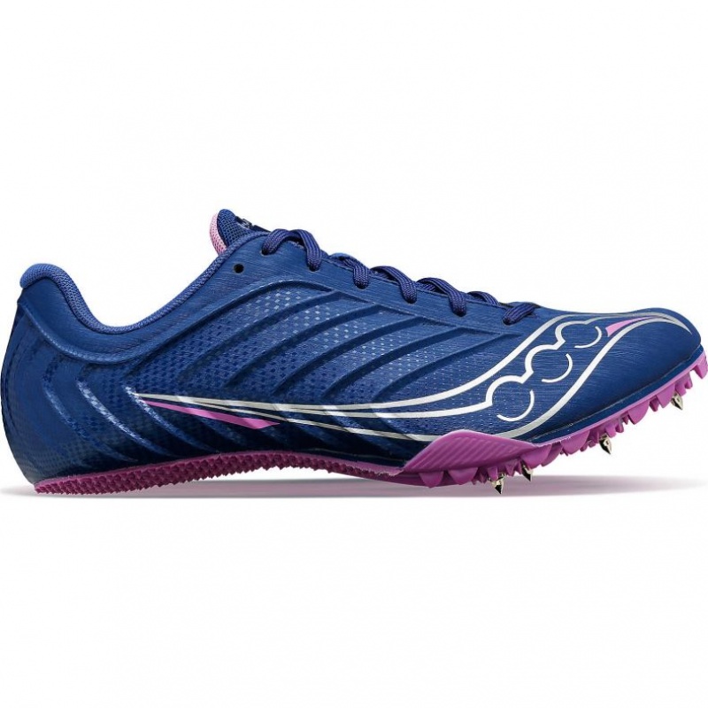 Indigo Saucony Spitfire 5 Women\'s Spikes | PHILIPPINES-KJU