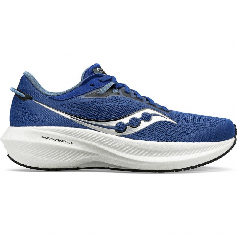 Indigo Saucony Triumph 21 Men\'s Running Shoes | PHILIPPINES-YQH