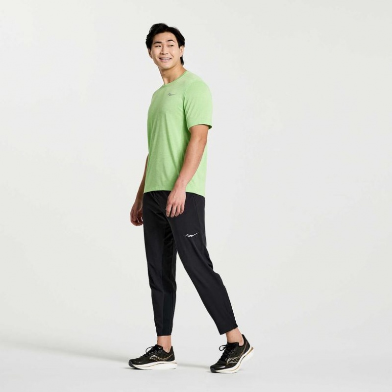 Mint Saucony Stopwatch Short Sleeve Men's T-Shirt | PHILIPPINES-CHE