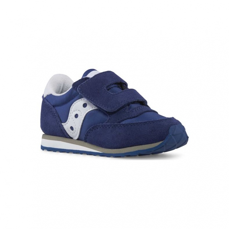 Navy Saucony Baby Jazz Hook & Loop Little Kids' Sneakers | PHILIPPINES-MVU