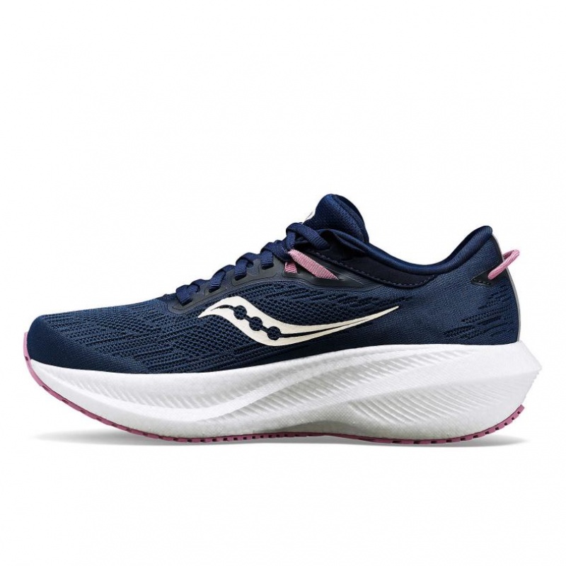 Navy Saucony Triumph 21 Women's Running Shoes | PHILIPPINES-HFD