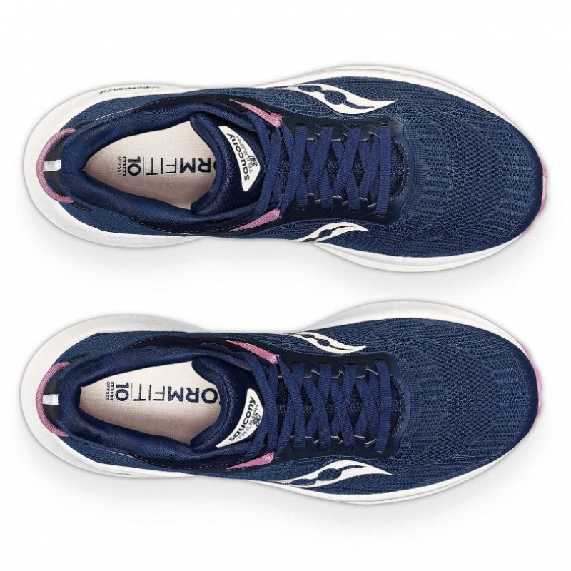 Navy Saucony Triumph 21 Women's Running Shoes | PHILIPPINES-HFD