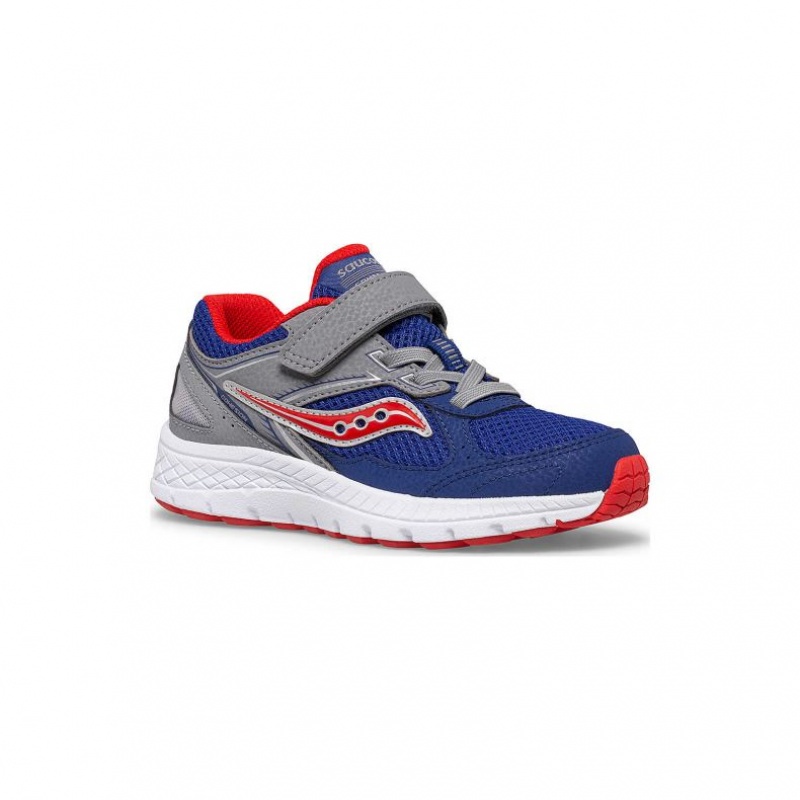 Navy / Grey Saucony Cohesion 14 A/C Big Kids' Sneakers | PHILIPPINES-PRT