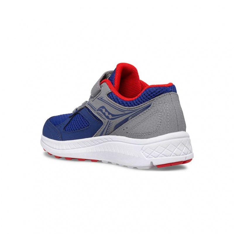 Navy / Grey Saucony Cohesion 14 A/C Big Kids' Sneakers | PHILIPPINES-PRT