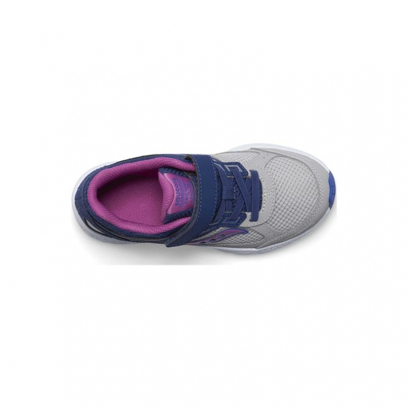 Navy / Grey Saucony Cohesion 14 A/C Big Kids' Sneakers | PHILIPPINES-ENY