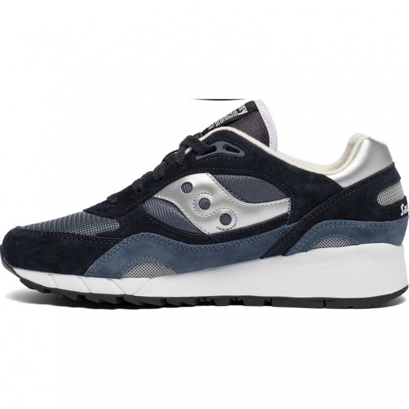 Navy / Silver Saucony Shadow 6000 Men's Sneakers | PHILIPPINES-GMW